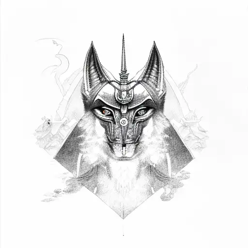 Anubis tattoo design idea