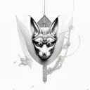 Anubis tattoo design idea