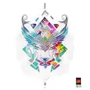 Mixture between abstract and neotraditional half sleeve with these aspects: nature, travel, knowledge, personal growth tattoo design idea