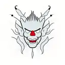 anthropomorphic chili pepper with spiked hair tattoo design idea