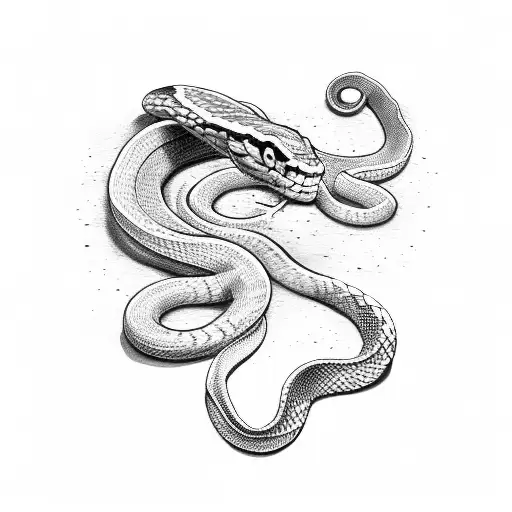 snake eating its own tale tattoo design idea
