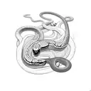 snake eating its own tale tattoo design idea