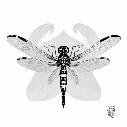 Dragonfly tattoo design idea