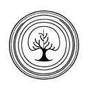 a zen circle made of waves, the smiling eyes of a Buddha and a tree of life. include ideas of breath tattoo design idea