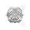 cyberpunk tattoo design idea