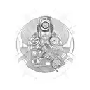 cyberpunk tattoo design idea