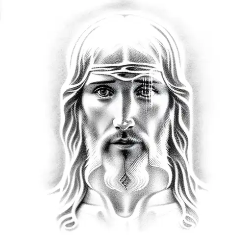jesus tattoo design idea