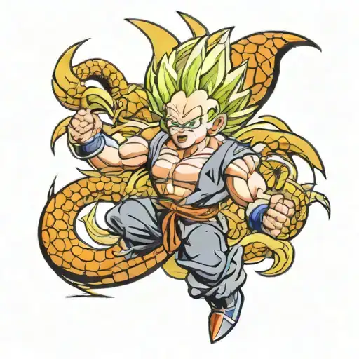 dragon ball z tattoo design idea