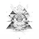 espacio  flores tattoo design idea