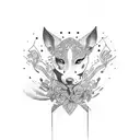 espacio  flores tattoo design idea