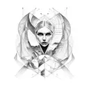  "The contours of Poland with the upper part covered by a stylized version of the Northern Lights. Inside the figure, I  tattoo design idea