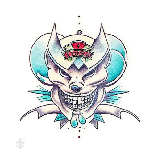 bocca con occhio dentro tattoo design idea