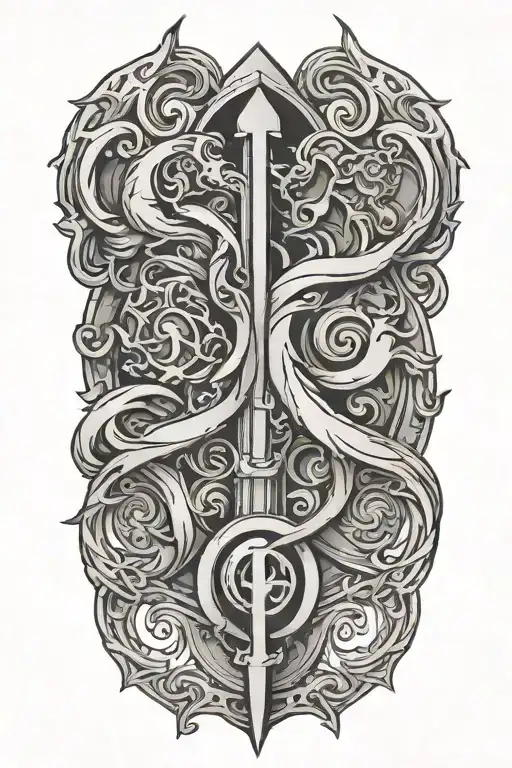 gemini sign tattoo design idea