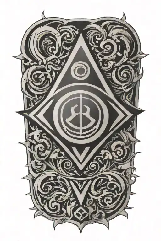 air element symbol tattoo design idea