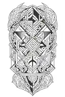 gemini zodiac sign tattoo design idea