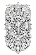 gemini zodiac sign tattoo design idea