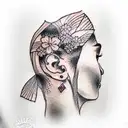 Small tatoo behind ear tattoo design idea