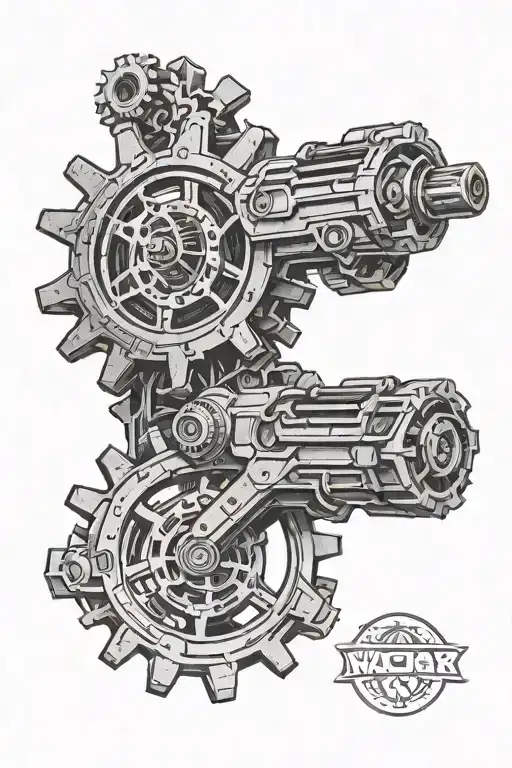 gears of war tattoo design idea