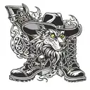 howling wolf, Durango scorpion, woody cowboy hat, controller, kingdom hearts  keyblade, and woody cowboy boots  tattoo design idea