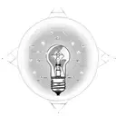 light bulb tattoo design idea