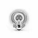light bulb tattoo design idea