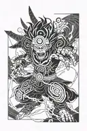 obito uchiha perfect susanoo tattoo design idea