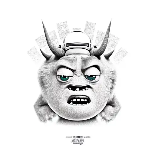 monsters inc, sully tattoo design idea