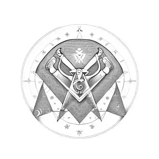 freemason symbol  tattoo design idea