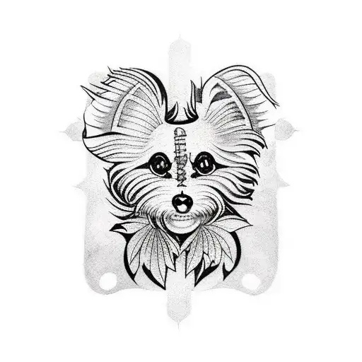 papillon tattoo design idea