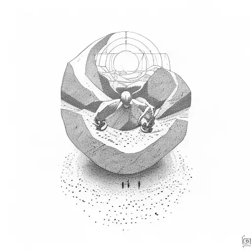 sisyphus tattoo design idea