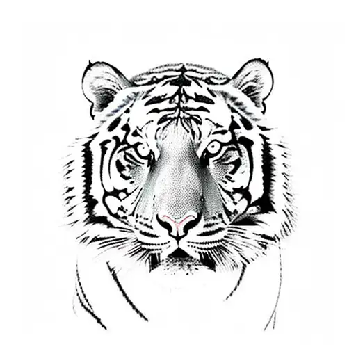 Tiger walking thru the valley of shadow of death  tattoo design idea