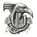 Egyptian god Thoth throat tattoo design tattoo design idea