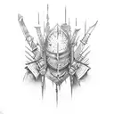 dark souls tattoo design idea