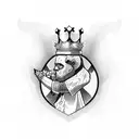 king queen chess tattoo design idea