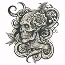 MOB engraved tattoo design idea