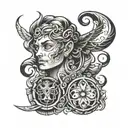 MOB engraved tattoo design idea