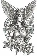goddess Athena goddess tattoo design idea