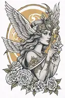 goddess Athena goddess tattoo design idea