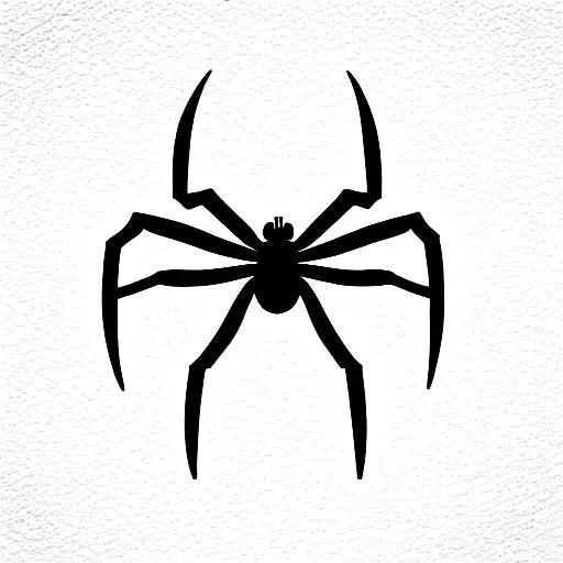 Spider black tattoo design idea