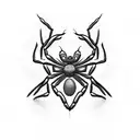 Spider tattoo design idea