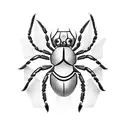 Spider tattoo design idea