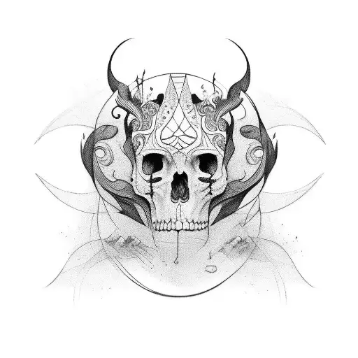 Caín y Abel traición tradi tattoo design idea