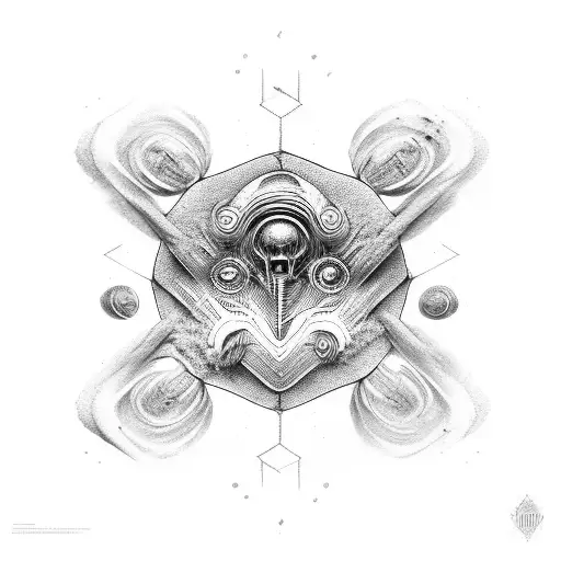 een zandworm van de film dune tattoo design idea