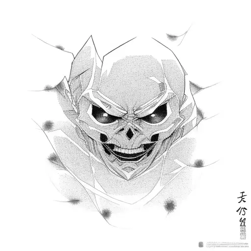 A manga panel featuring Gojo Satoru's iconic Hollow Purple technique tattoo design idea