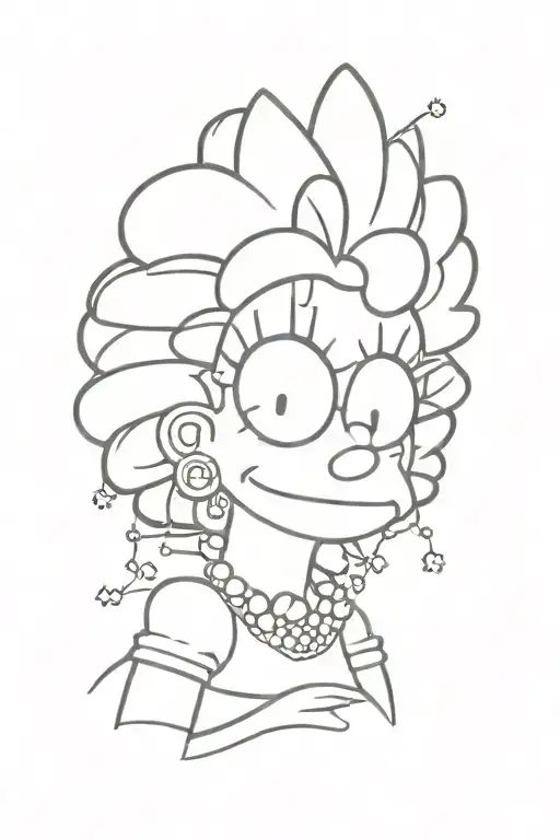 Lisa Simpson tattoo design idea