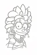 Lisa Simpson tattoo design idea