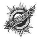 Berserk eclipse on elbow tattoo design idea