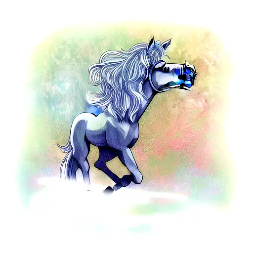 horse tattoo design idea