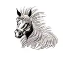 horse tattoo design idea