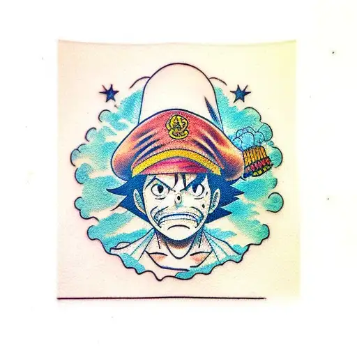 Luffy  tattoo design idea